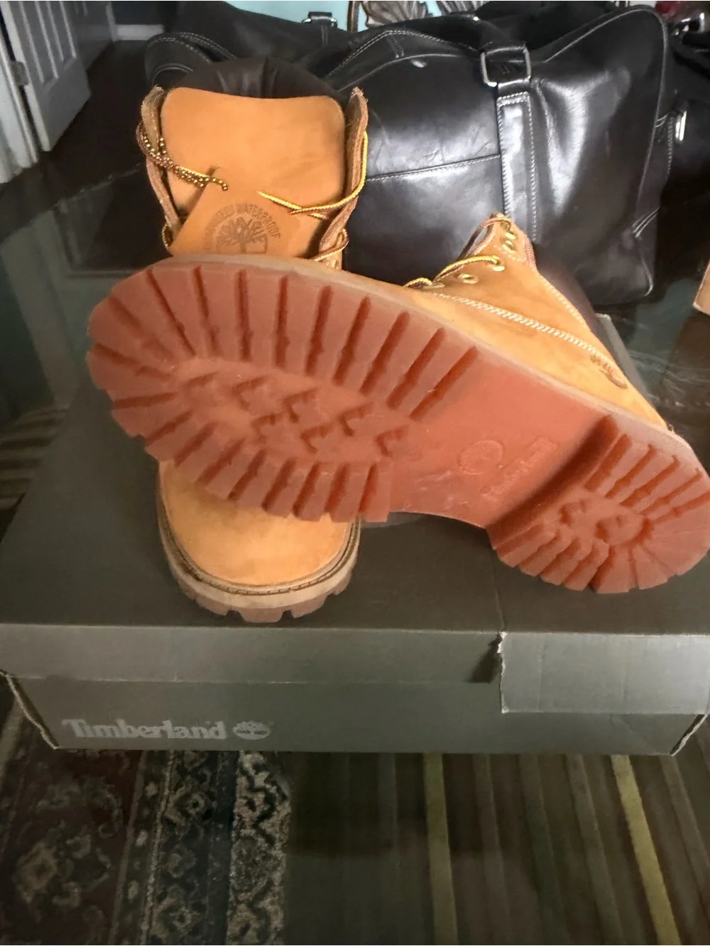Timberland Wheat/Tan Yellow Work Boots